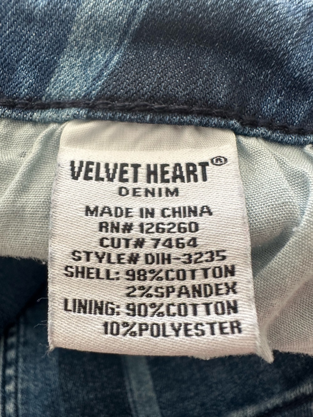 Velvet Heart Blue Striped Button-Front Denim Skirt, size 29 - Picture 12 of 12